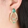 Shining Zircon Earrings Sexy And Elegant Glass Stone Earrings Versatile South American Ear Jewelry Direct Sales