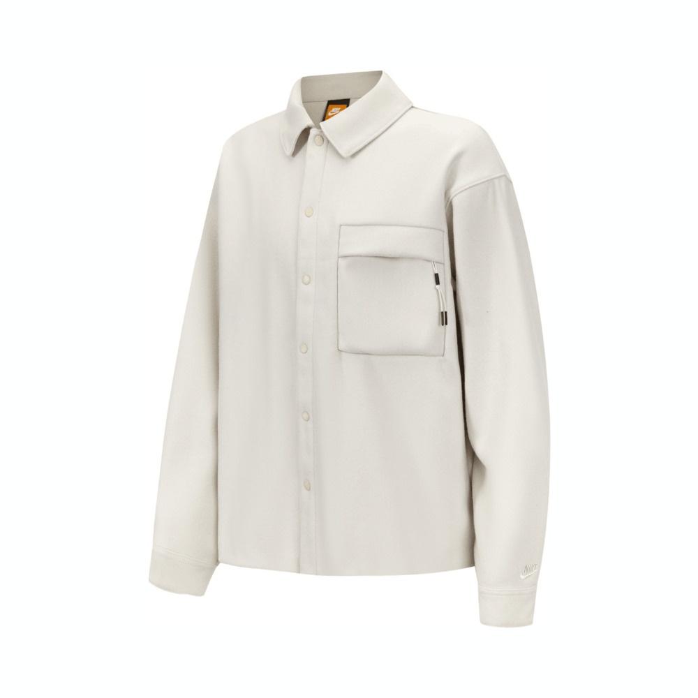 Nike Sportswear Tech Wool Shirt Grey Men s HF0133-104 L
