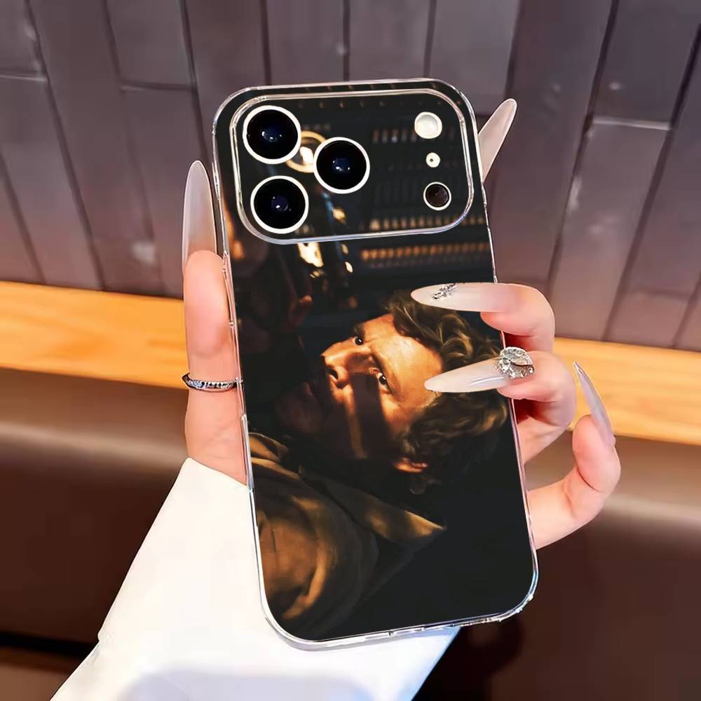 Pedro Pascal Phone Case For iPhone17,16,15,14,13,12,11 Plus,Pro Max Soft Transparent Cover
