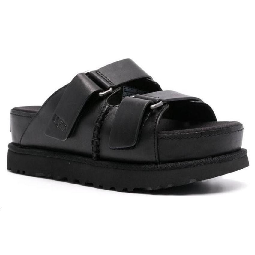 New UGG Goldenstar Hi Slide Sandal 'Black' Women's 1152651-BLK