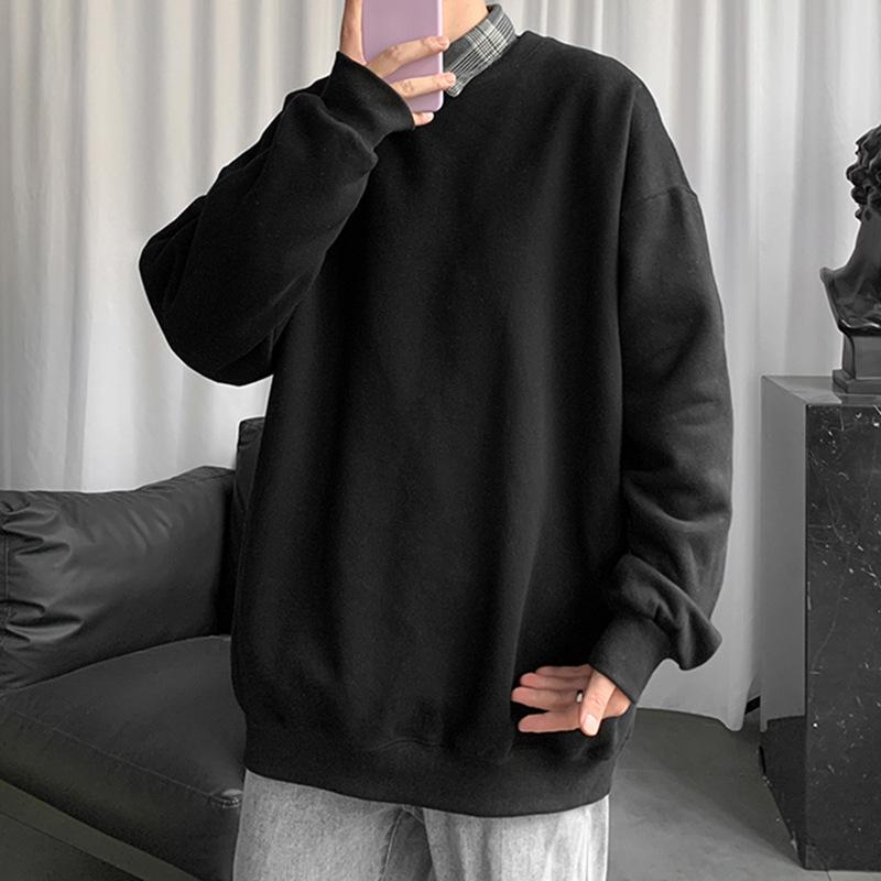 

Men s Y Plus Velvet Autumn Hooded Jacket - Trendy Loose-Fit Thin Hoodie for Students & Couples 5XL