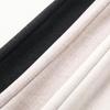 2024 New Beige Wool Blend Women's Wide-Leg Pants - Autumn/Winter Casual Straight-Leg Style