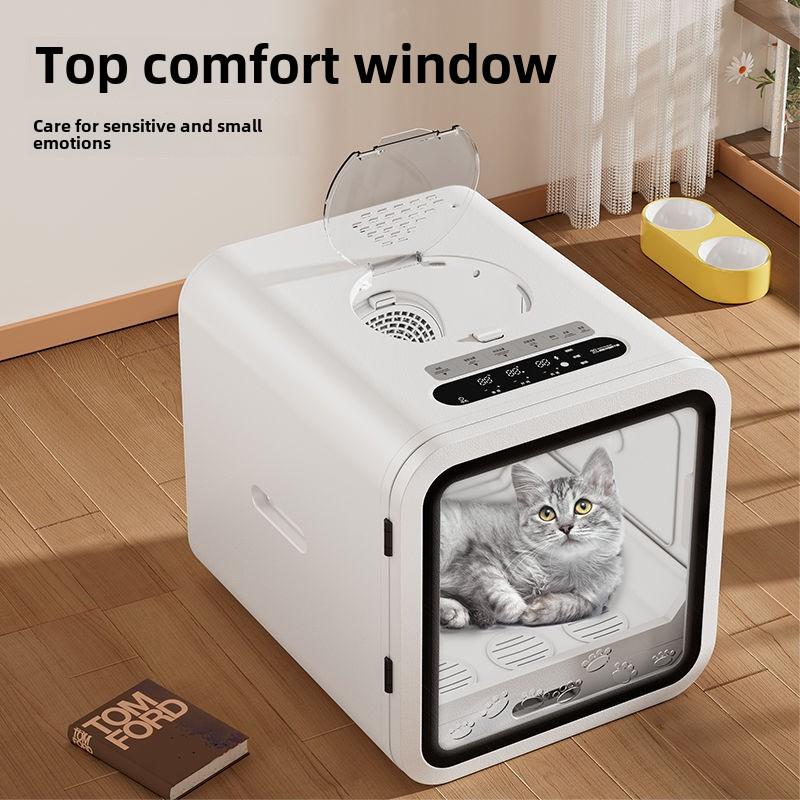 Automatic Pet Dryer Box Ultra Quiet Smart Temperature Control 360° Efficient for Cats Small Dogs Small Household Water Blower