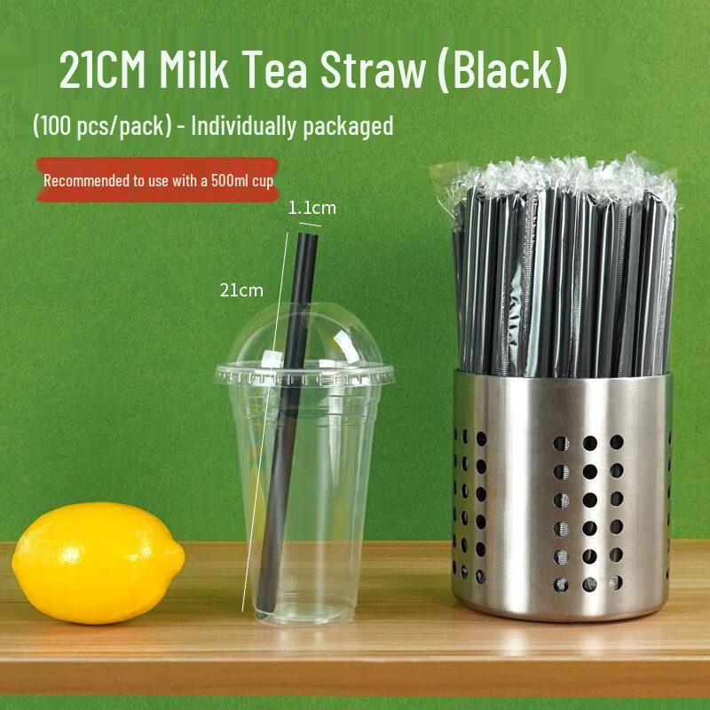 ZISIZ Disposable Bubble Tea Straws