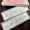 Heart-Shaped Flower & Butterfly Stud Earrings Ear Cuff - Cute Women's Jewelry