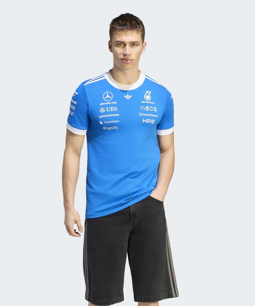 ADIDAS Mercedes Amg F1 Team Blue Wonder Driver Jersey - Bluebird:White / Kw1660