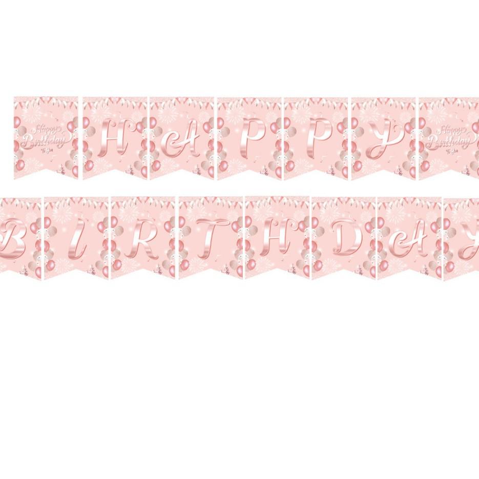 Pink Balloon Birthday Party Supplies - Disposable Tableware Decor for Girl's Theme Celebrations