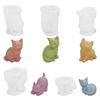 3D Pet Cat Candle Mold DIY Crafts Plaster Resin Mold Funny Animal Figurines Molds  Party Favors
