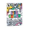 Pocket Organizer Cartoon Graffiti Print Coated Canvas With Leather Trim Wallet Men Wallets Multicolor M82024