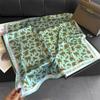 Light luxury cashew nut retro imitation silk printing silk scarf square scarf high-end shawl sunscreen neck scarf headscarf scarf