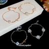 Mori small fresh zircon opal bracelet flower sweet temperament versatile bracelet light luxury high-end jewelry women