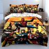 Superheroes In Dynamic Poses. Bedding Sets Duvet Cover Sets Duvet Covers Pillowcases(1 * Duvet Cover 2 * Pillowcases Without Duvet Insert)