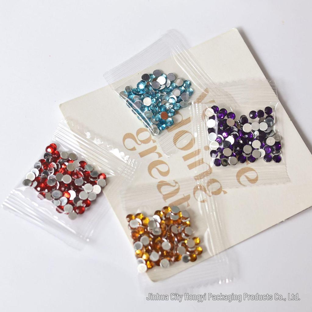 High Flash Flat-Bottomed Nail Art Rhinestones - 1g Bag for DIY and Clothing Decoration