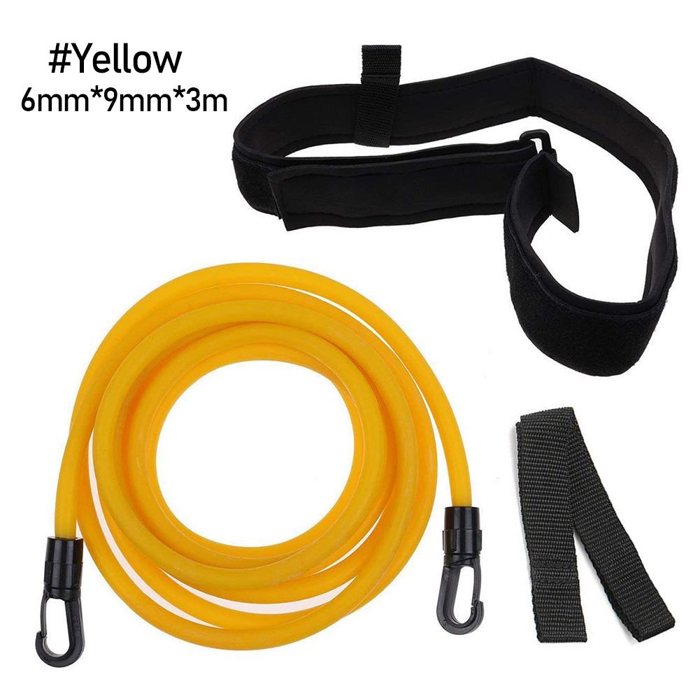 3m Adjustable Swim Training Elastic Belt Safe Swimming Training Rope Swimming Resistance Strength Training Equipment