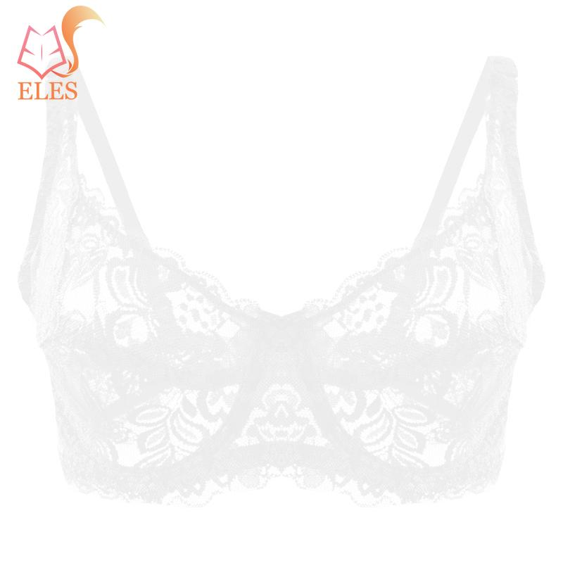 34-40 B/C Cup Plus Size Women Push Up Bra Lace Hollow Out Bralette Underwired Embroidery Lingerie Non-padded Sexy Underwear