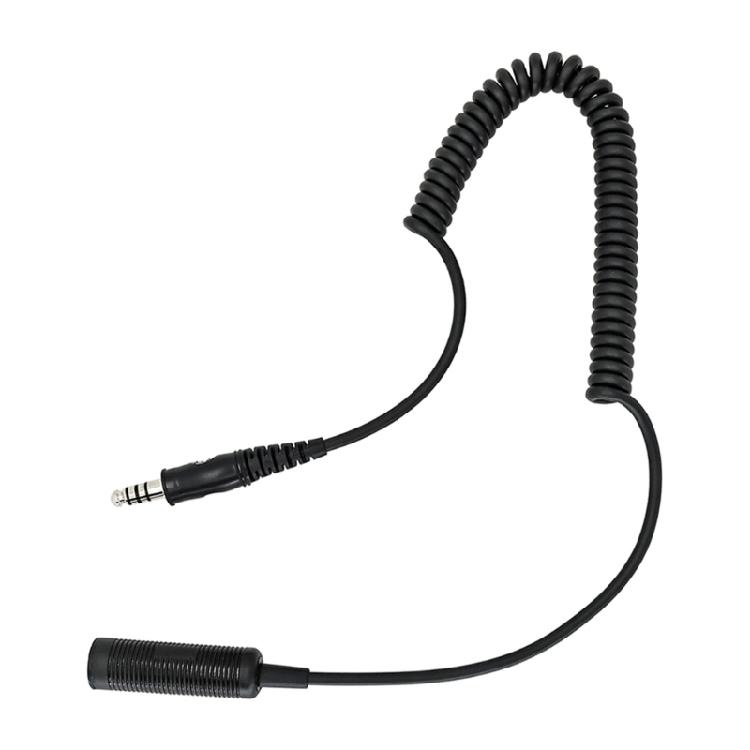 Headset Replacement Spring Cable Cord for Helicopter Headset 7.1mm to U174/U
