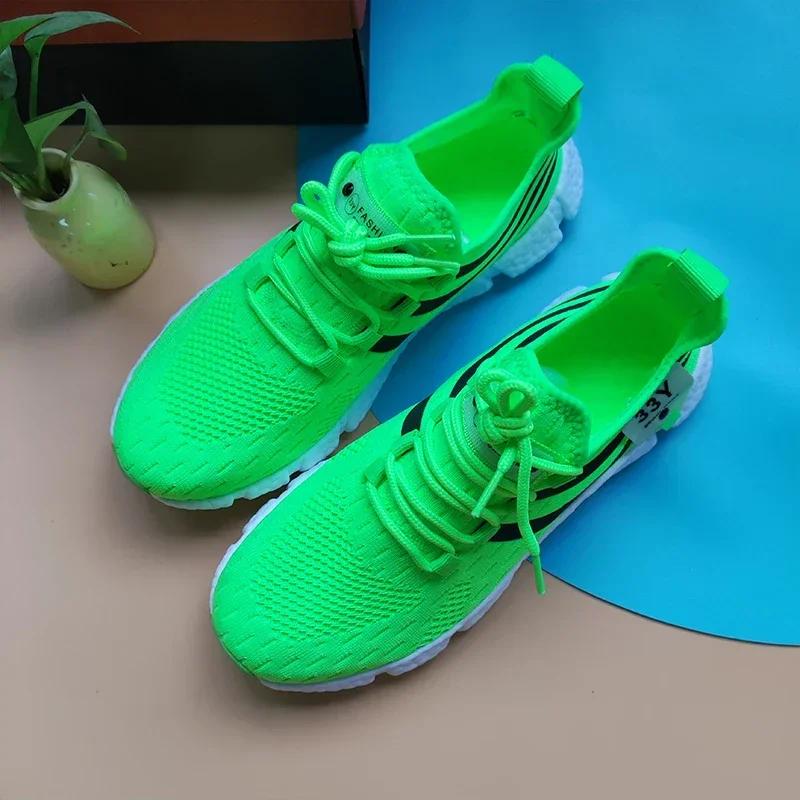 Summer Running Shoes Men's Sports Casual Fashion Breathable Lightweight Flat Shoes Comfortable Soft Training Exercise Men Shoes