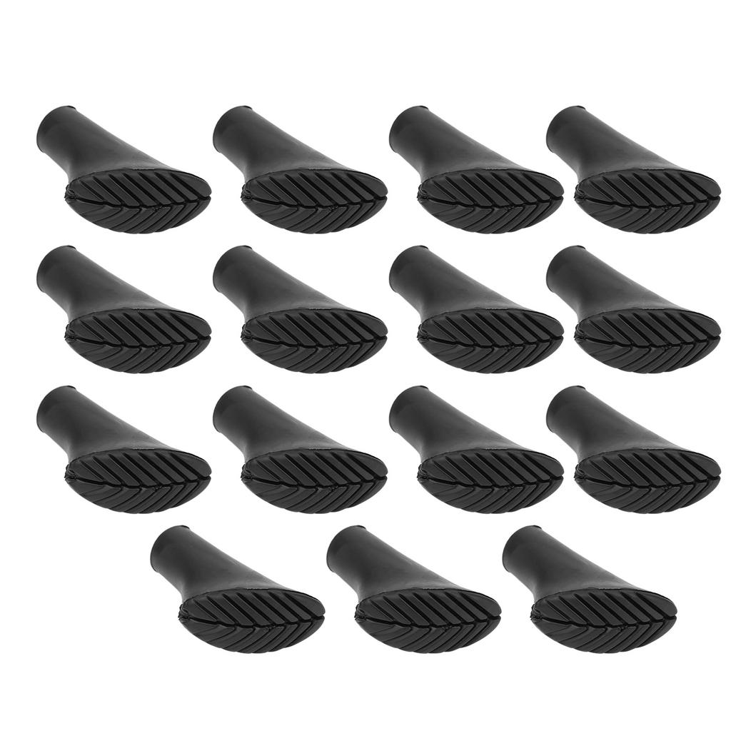 Universal 15Pcs Trekking Pole Tip Protectors Walking Stick Feet Cover NonSlip Pad Alpenstocks Accessory