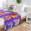 Aphmau Meow Plushies Anime Cats Throw Blanket Fluffy Shaggy Blanket Flannels Blanket Tourist Blanket
