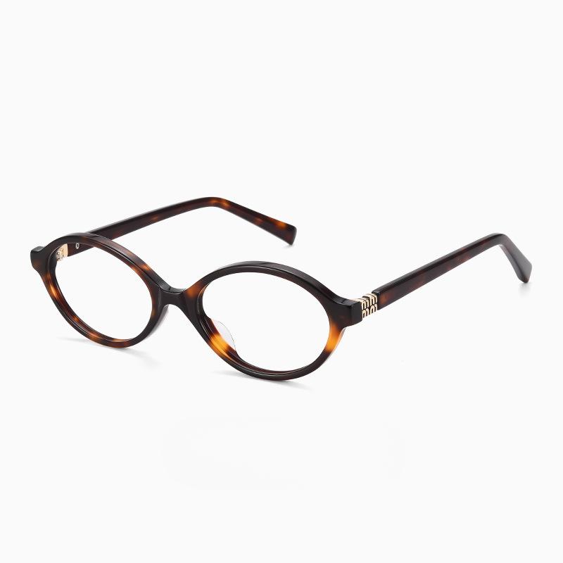 

Nerd High-density Plate Glasses Frame Oval Small Frame Lightweight Durable Unisex Eyewear