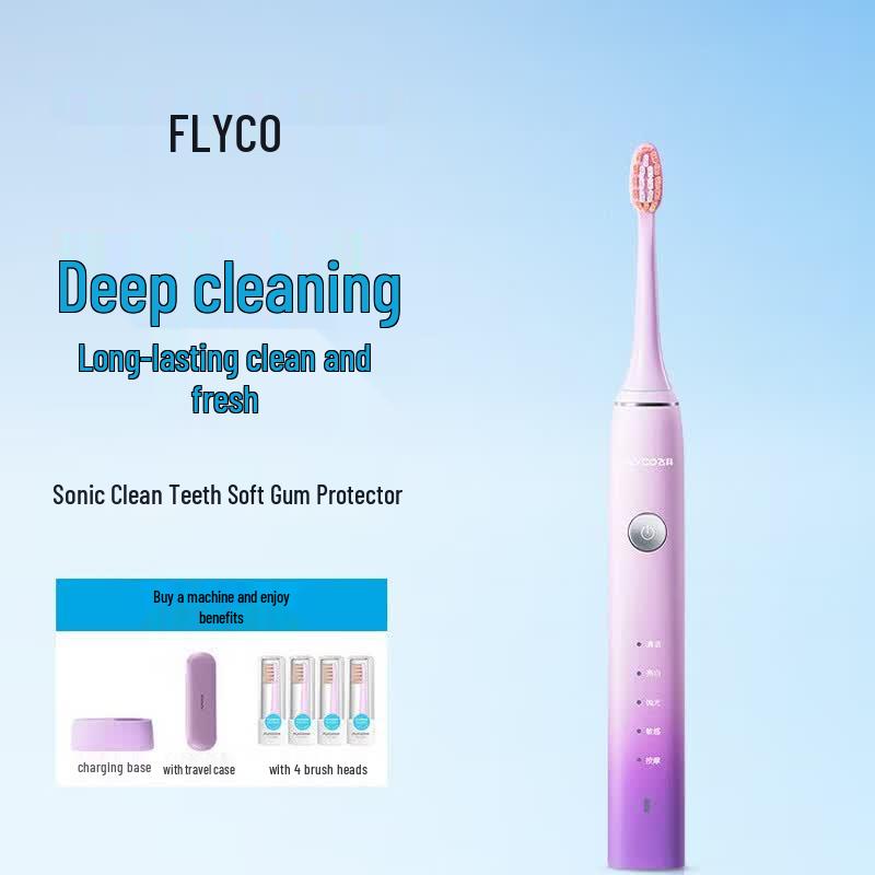 

FLYCO FT7105 Smart Sonic Electric Toothbrush CN plug (adapter included)