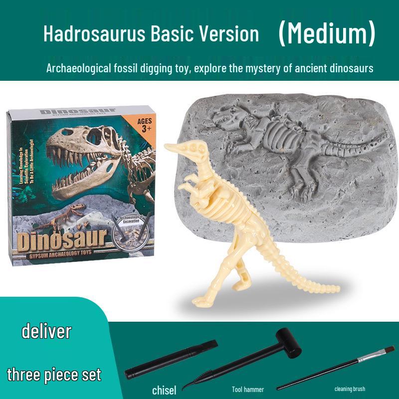 Dinosaur Fossil DIY Excavation Toy - Educational Handmade Archaeology Kit for Kids