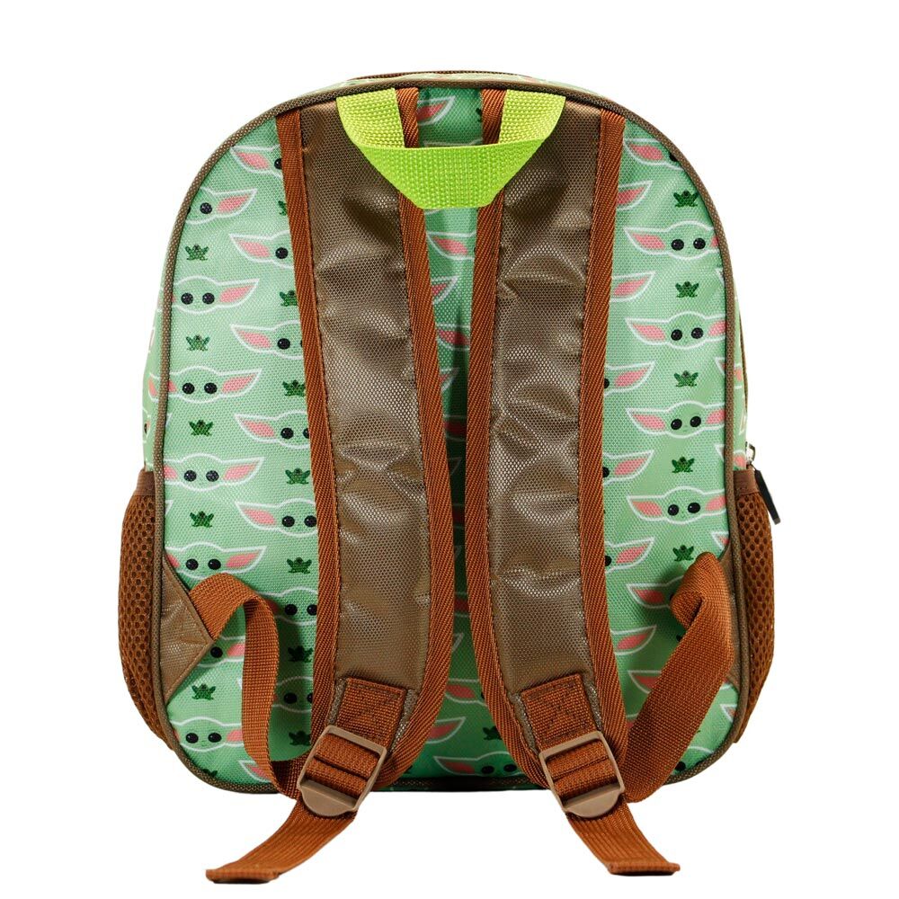 3D Preschool Backpack Single Compartment Grogu, Baby Yoda Green 26X31X11Cm