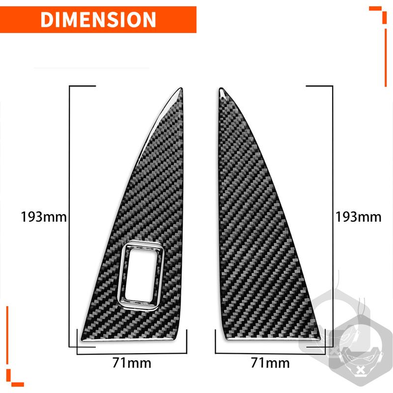 For Mercedes-Benz CLA C117 2014-2018 GLA X156 2015- Door Trunk Lift Button Panel Cover Trim Carbon Fiber Car Accessories