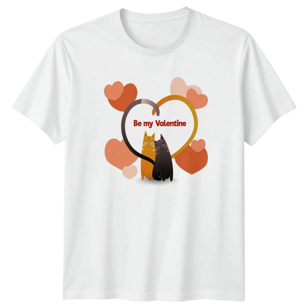 Be My Valentine TShirt Cat Lover RoUnisexce Valentines Day Gift For Him S