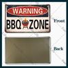 BBQ Warning Metal Tin Sign Oven Vintage Wall Decor Plaque Painting Barbecue Shop Restaurant Craft Pub Home Decor 20x30cm