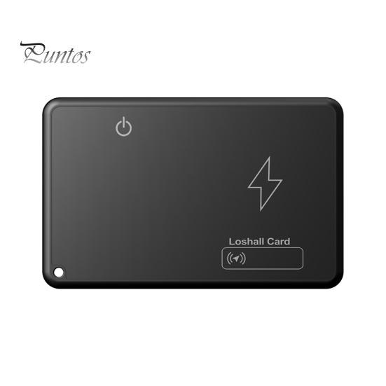 Portafoglio Tracker Carta Ricarica Wireless Design Ultra-Sottile Portatile Impermeabile Localizzatore Oggetti Sottile Compatibile Bluetooth Localizzatore GPS Dispositivo di Tracciamento Sottile