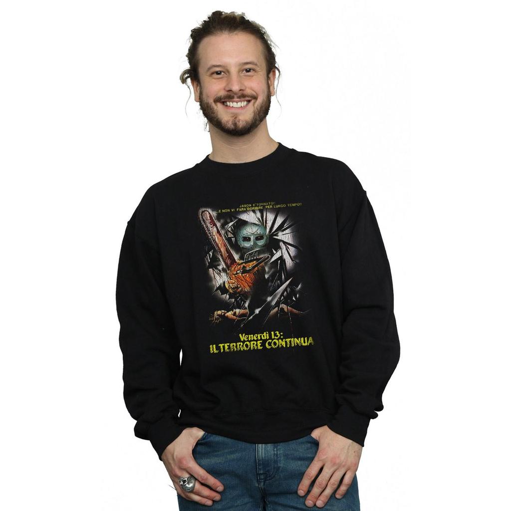 Friday The 13th Mens Italian Movie Poster Sweatshirt