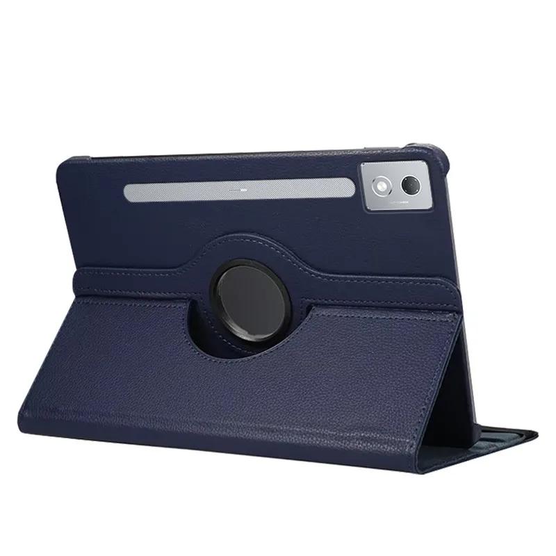 Für Lenovo Xiaoxin Pad Pro 12,7 Zoll 360 Grad drehbare Lederhülle mit Wake/Sleep TB373FU/TB375FC Funda