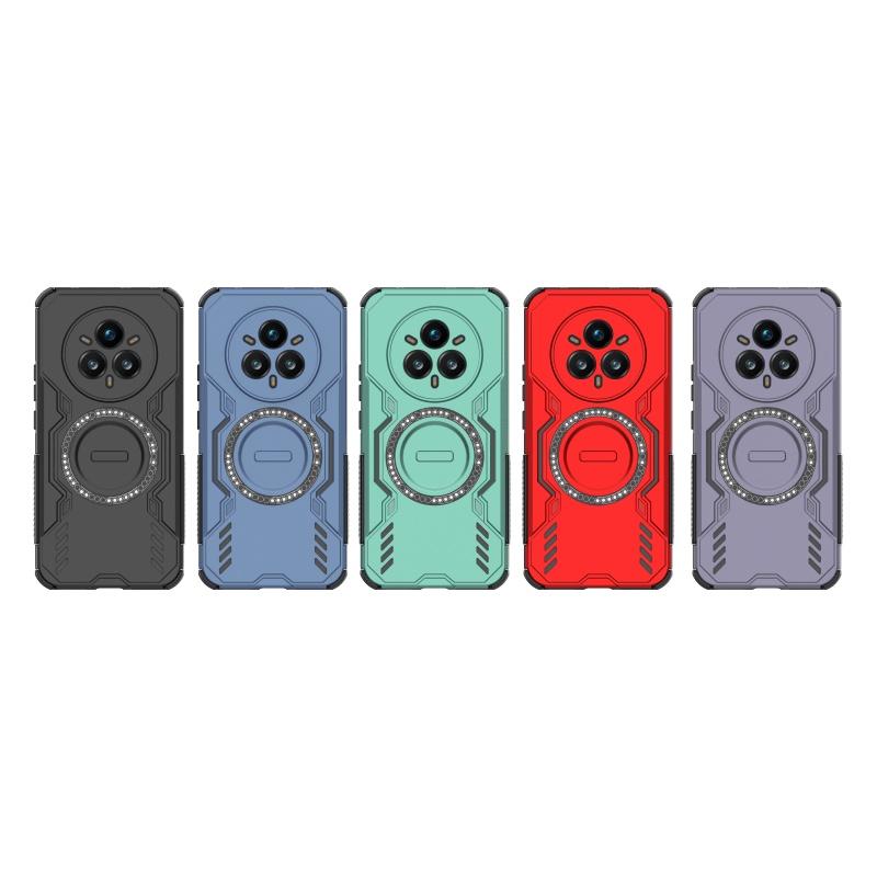 For Realme 14 Pro Plus Case Cover OPPO Realme 14 Pro Plus Capas Annular Magnetic Magsafe Wireless Charge Case Realme 14 Pro Plus