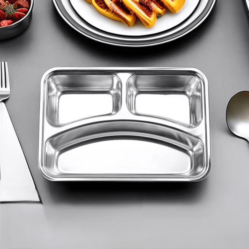 777 Stainless Steel 304 Divided Lunch Tray