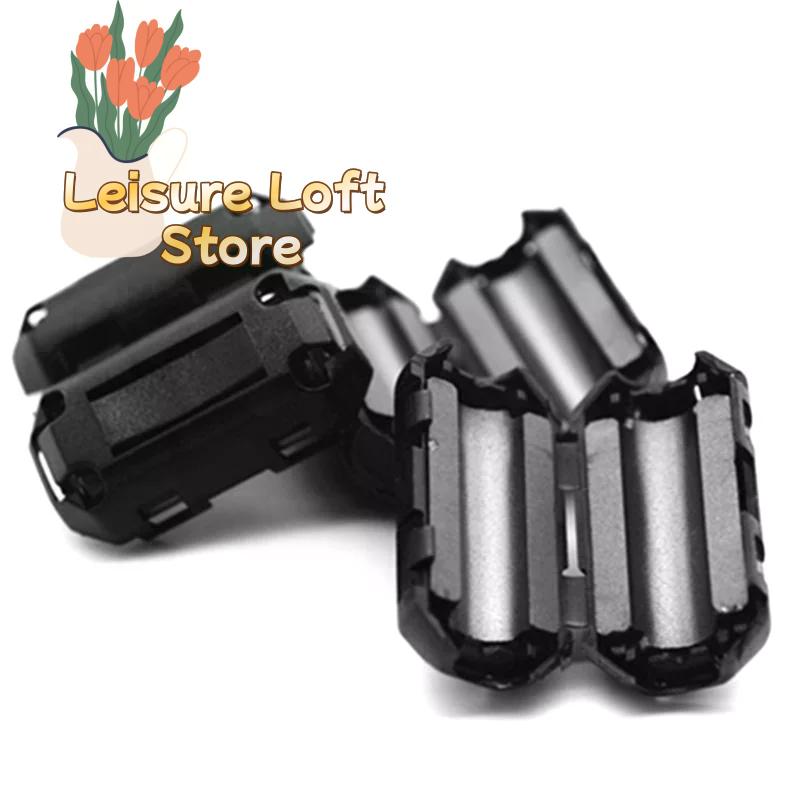 Clip-On Ferrite Core EMI/RFI Noise Filter, Snap-On Choke for USB, Audio, Video & Power Cables To Reduce Interference