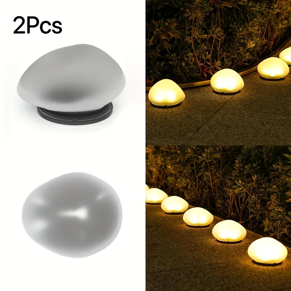 IP44 Solar-Powered Stone-Like Lanterns - Energy-Efficient Pathway Lights for Garden, Lawn, and Villa Decor, Outdoor Solar Lights, Solar Outdoor Lights