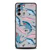 Seaside Sharks Pattern Phone Case for Samsung Galaxy S26 S25 S24 S23 S22 S20 S21 FE Ultra S25 Edge Plus 5G Soft TPU Cover Capas