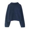 Women's Autumn & Winter Faux Lamb Wool Coat - Short Stand-Up Collar, Warm, Loose Fit, Zip Cardigan Top