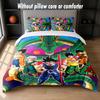 Dragon Ball Design Bed Bedding Set 1 Duvet Cover + 2 Pillowcases Soft Breathable Household Bed Linens