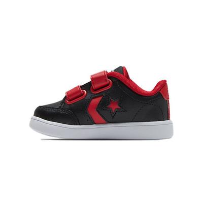 Star Court 2V Velcro Low Top Walker Shoes Baby Shoes Black Red 766485C