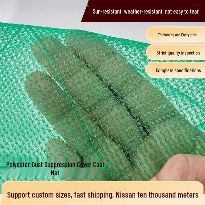 

Green Encrypted Polyester Dust Suppression Net for Construction Site Soil Cover 1.5-needle