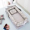Portable bed-in-bed baby crib foldable newborn bed removable bionic anti-pressure bb bed-in-bed