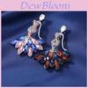 Animal Cheetah Alloy Crystal Mermaid Brooch With Fixed Clasp For Fashion Accessories