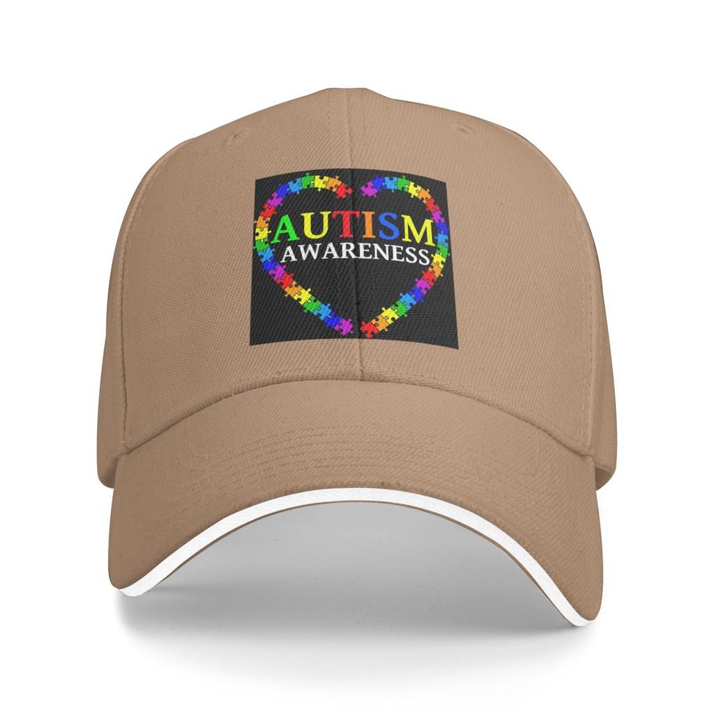 Unisex Baseball Hats Love Heart Autism Awareness Outdoor Streetwear Summer Sports Baseball Caps Hip Hop Cap Casquette Hats