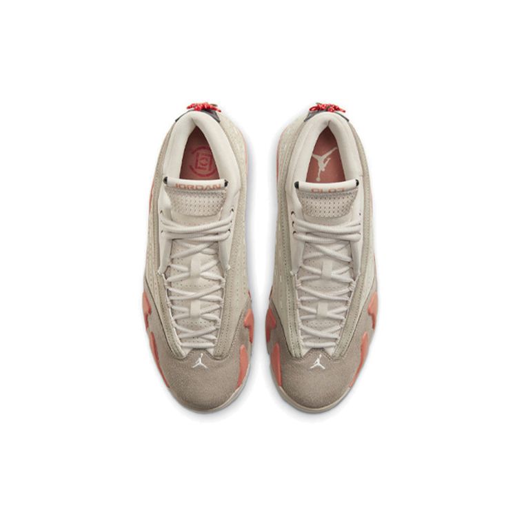CLOT x Air Jordan 14 Retro Low Terracotta Unisex-Sneaker Tan Sepia-Stein Terra-Blush DC9857-200
