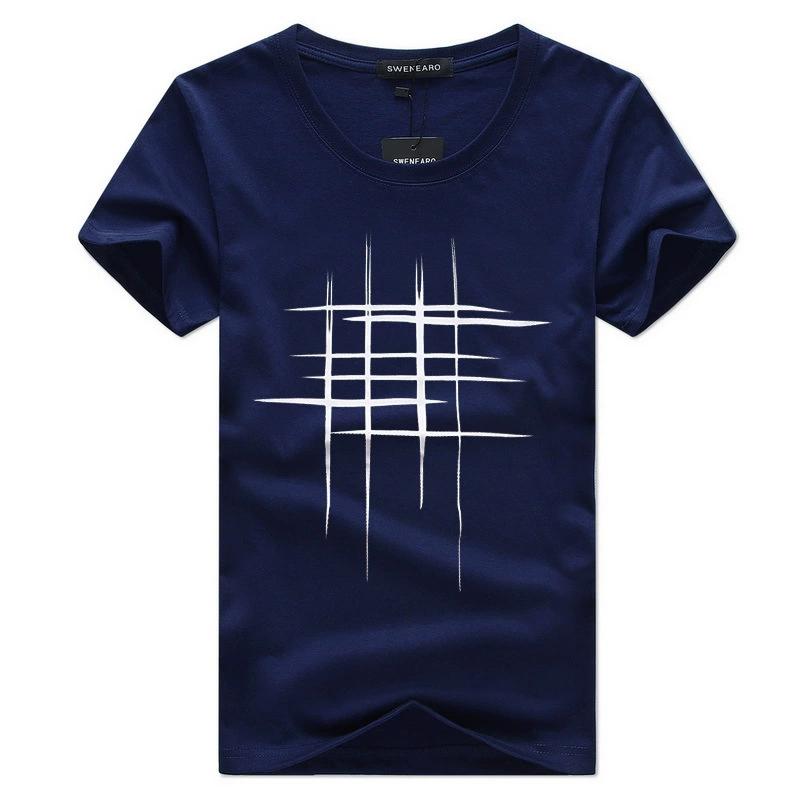 Large Short Sleeved T-shirt Men's Top Half Sleeve Cross Shaped