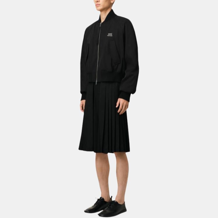 Ami Paris Twill Bomber Jacket HJK012PA0007-001