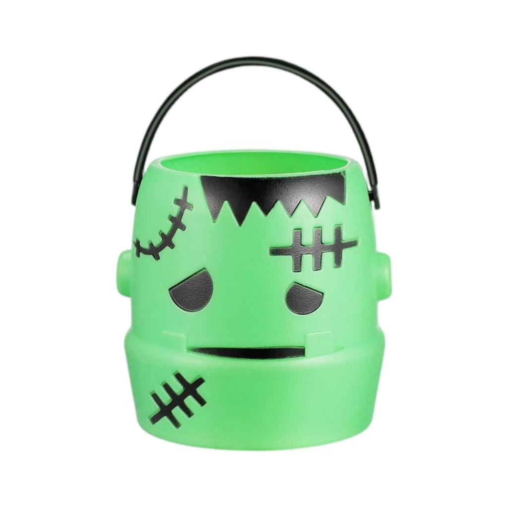 Halloween Trick Or Candy Rack Candy Can With Handle Children's Snack Bucket Halloween Decoration