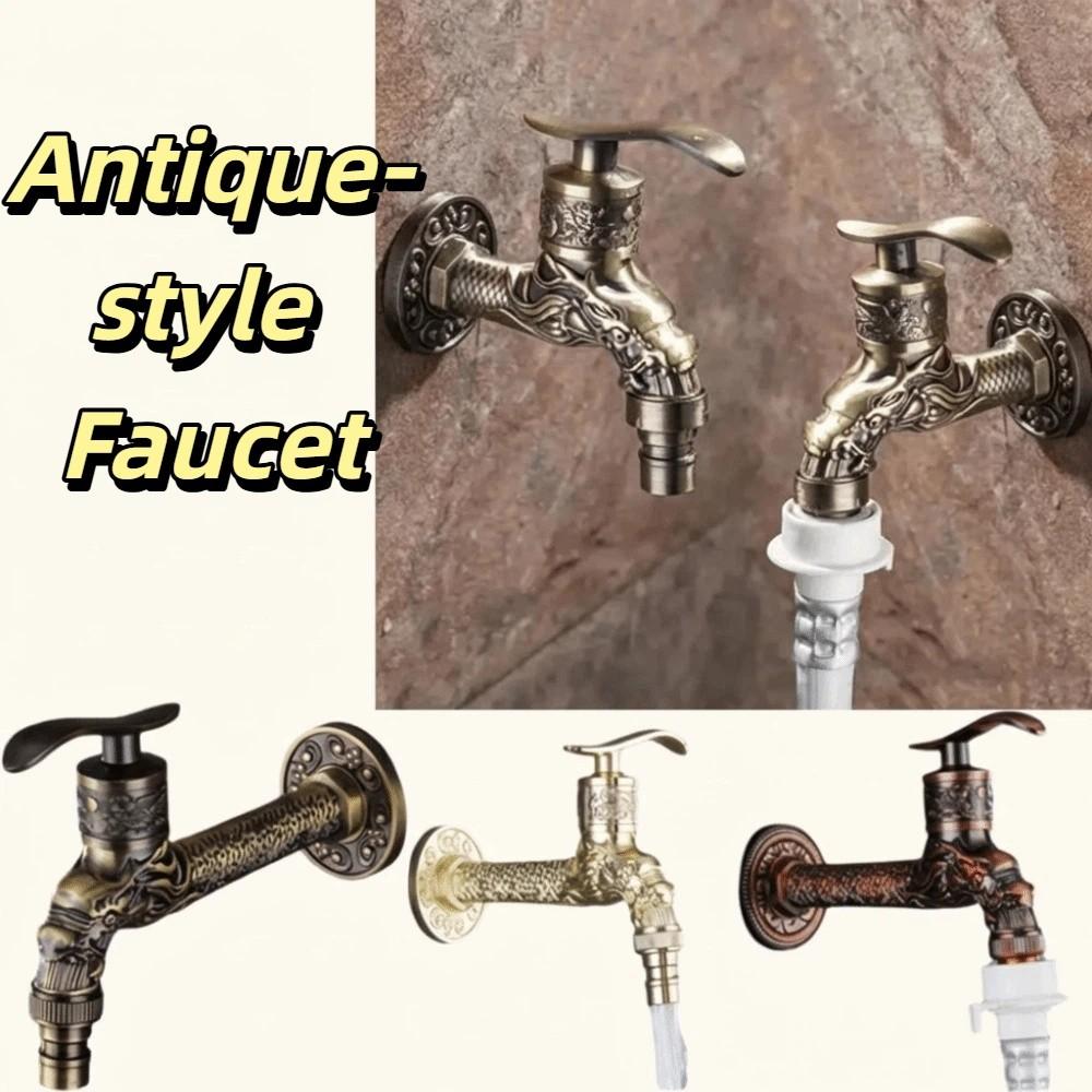 Freeze-Resistant Material Antique Faucet Dragon Head Design Dragon Spout Tap Mop Pool Application
